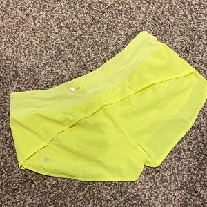 lululemon athletica Women's Neon Yellow Athletic Shorts